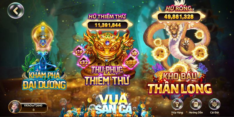Bắn cá 8LIVE nhiều mức chọn đạn, đa dạng sảnh chơi