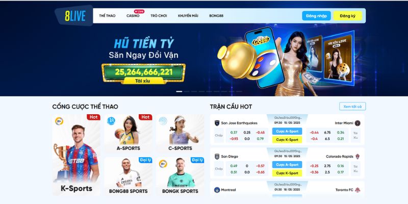 8Live nhà cái uy tín hàng đầu tại Châu Á